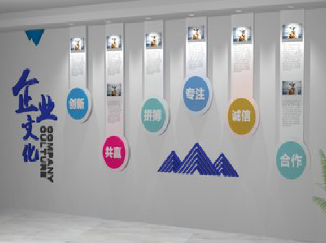 津市企业文化墙需要传递什么办公文化？